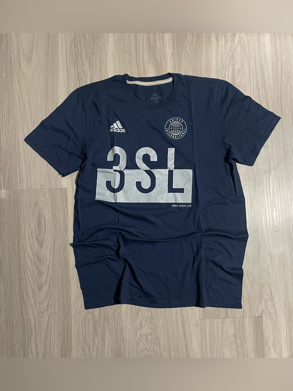 adidas Navy 3SL International Tee